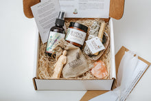 Load image into Gallery viewer, Justicia Sale Cleansing kit with candle, body and room spray, crystals, smudge kit and step by step instructions