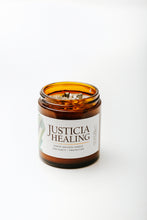 Load image into Gallery viewer, Justicia Healing Pyrite crystal infused candle