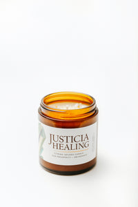 Citrine Crystal Candle by Justicia Healing